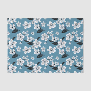 CHERRY BLOSSOM - SAKURA (SMOKY BLUE) TISSUEPAPIER