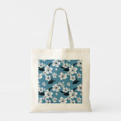 CHERRY BLOSSOM - SAKURA (SMOKY BLUE) TOTE BAG (Achterkant)
