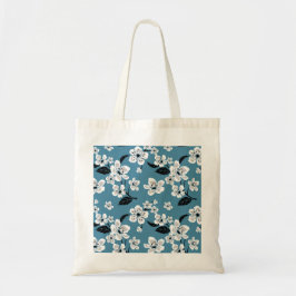 CHERRY BLOSSOM - SAKURA (SMOKY BLUE) TOTE BAG
