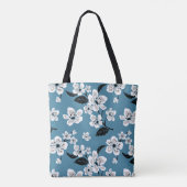 CHERRY BLOSSOM - SAKURA (SMOKY BLUE) TOTE BAG (Achterkant)