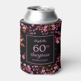 Cherry Blossom Sakura Surprise Zwart Verjaardag Blikjeskoeler