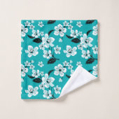 CHERRY BLOSSOM - SAKURA (TEAL) BAD HANDDOEK (Wasdoekje)