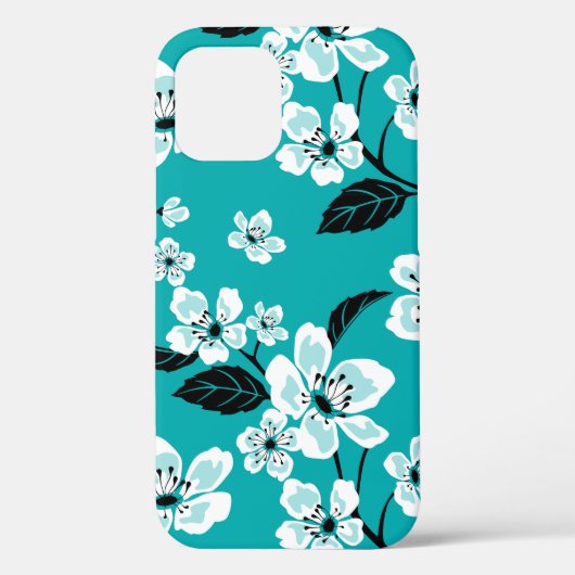 CHERRY BLOSSOM - SAKURA (TEAL) Case-Mate iPhone CASE (Achterkant)