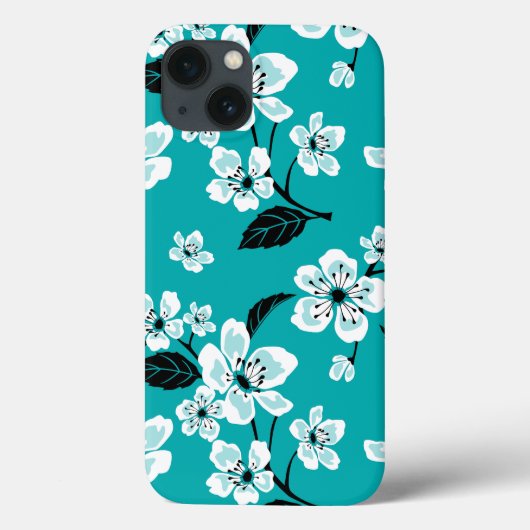 CHERRY BLOSSOM - SAKURA (TEAL) Case-Mate iPhone CASE (Achterkant)