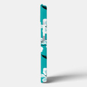 CHERRY BLOSSOM - SAKURA (TEAL) Case-Mate iPhone CASE (Achterkant / Links)