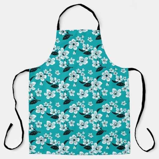 CHERRY BLOSSOM - SAKURA (TEAL) SCHORT (Voorkant)