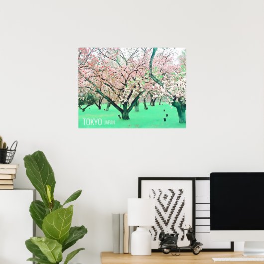 Cherry Blossom Sakura Tokyo Japan reisdruk Poster (Thuiskantoor)