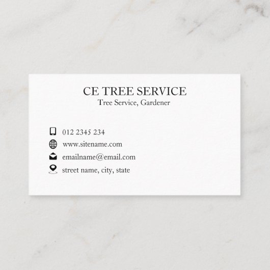 Cherry Blossom Sakura Visitekaartje (Achterkant)