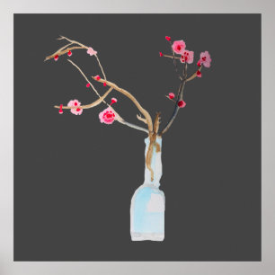 Cherry Blossom sakura waterverf art Poster