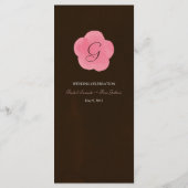 Cherry Blossom / Sakura Waterverf Menu Kaart (Achterkant)