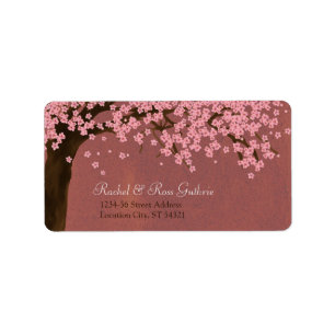 Cherry Blossom / Sakura Waterverf (schemering) Adr Etiket