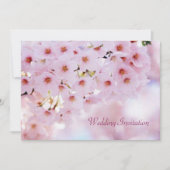 Cherry blossom Sakura Wedding Invitation Kaart (Voorkant)