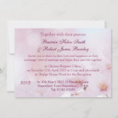Cherry blossom Sakura Wedding Invitation Kaart (Achterkant)