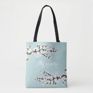 Cherry Blossom Sakura Wedding Party Tas (blauw)