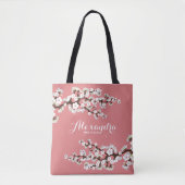Cherry Blossom Sakura Wedding Party Tas (roos) (Voorkant)