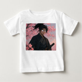 Cherry Blossom Samurai Anime Peuter T-shirt
