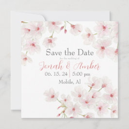 Cherry Blossom Save The Date