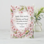 Cherry Blossom Save The Date (Staand voorkant)
