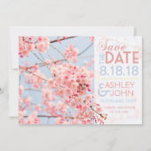Cherry Blossom Save the Date (Voorkant)