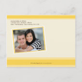 Cherry Blossom Save the Date Briefkaart (citroen) (Achterkant)