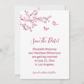 Cherry Blossom  Save The Date Card (Voorkant)