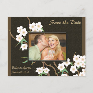 Cherry Blossom Save the Date Foto Briefkaarten