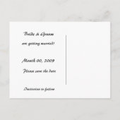 Cherry Blossom Save the Date Foto Briefkaarten (Achterkant)