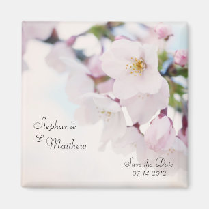 Cherry Blossom Save the Date Magneet