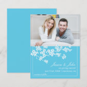 Cherry Blossom Save the Date Photo Invitation (Voorkant / Achterkant)