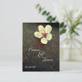 Cherry Blossom Save the Date  Rust Briefkaart (Staand voorkant)