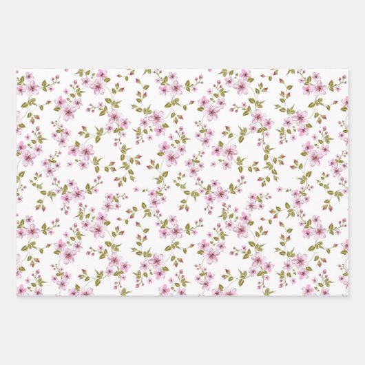 Cherry blossom seamless pattern inpakpapier vel (Voorkant)