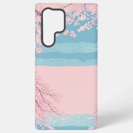Cherry Blossom Seigaiha Phone Case Samsung Galaxy Hoesje