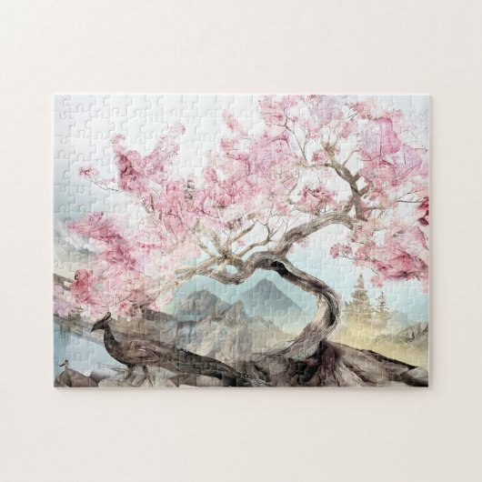 Cherry Blossom Serenade Legpuzzel (Horizontaal)