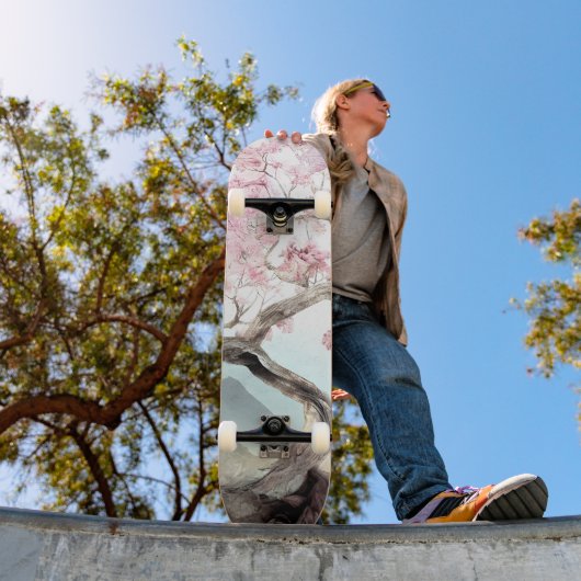 Cherry Blossom Serenade Persoonlijk Skateboard (Buiten 1)