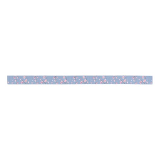 Cherry Blossom - Serenity Blue Grosgrain Lint (Voorkant)