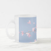 Cherry Blossom - Serenity Blue Matglas Koffiemok (Links)