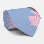 Cherry Blossom - Serenity Blue Stropdas (Opgerold)