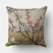 Cherry Blossom Serenity - Botanical Pillow Art Kussen (Voorkant)