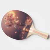Cherry Blossom Serenity – Elegant Sakura Branch i Tafeltennisbatje (Zijkant)