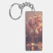 Cherry Blossom Serenity – Elegant Sakura Branch in Sleutelhanger (Voorkant Links)