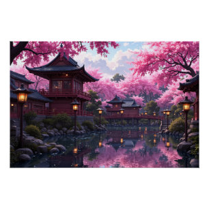 Cherry Blossom Serenity Perfect Poster