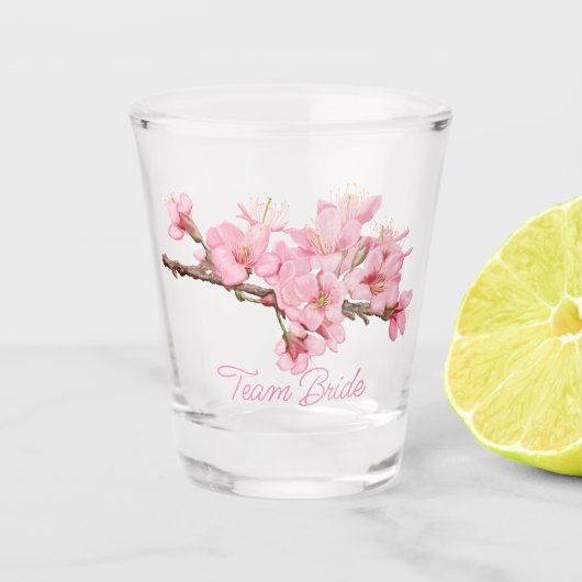 Cherry blossom Shot Glass Glas (Voorkant)