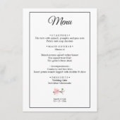 Cherry Blossom Sjabloon Bruiloft Flat Menu (Voorkant)
