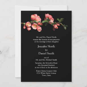 Cherry Blossom Sjabloon Wedding Invitations Kaart