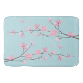 Cherry Blossom - Sky Blue Badmat (Voorkant)