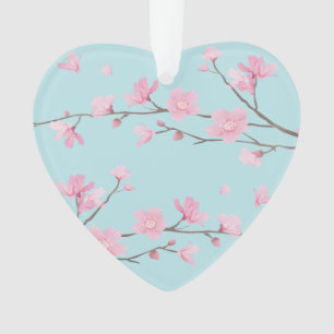Cherry Blossom - Sky Blue - HAPPY JUBILEUM Ornament