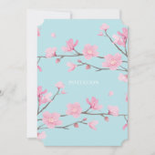 Cherry Blossom - Sky Blue Kaart (Voorkant)