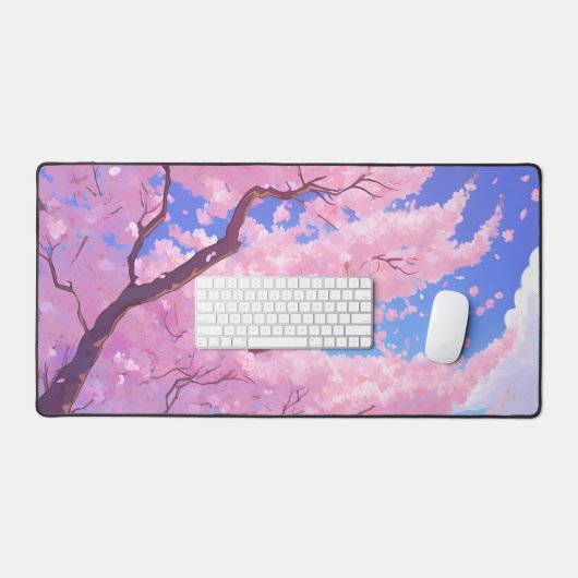Cherry Blossom Sky Gaming Mousepad Bureaumat (Keyboard & Muis)