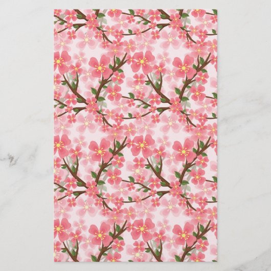 Cherry Blossom Soap Wrap Paper (Voorkant)