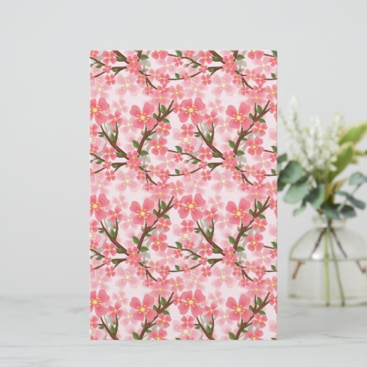Cherry Blossom Soap Wrap Paper (Staand voorkant)